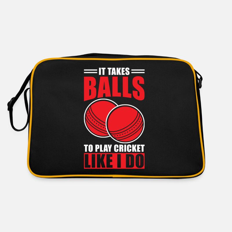 Cricket Cadeau Cricketer Sac Retro
