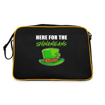 Here For The Shenanigans St. Patrick's Day - Retro Bag - black/gold - Back