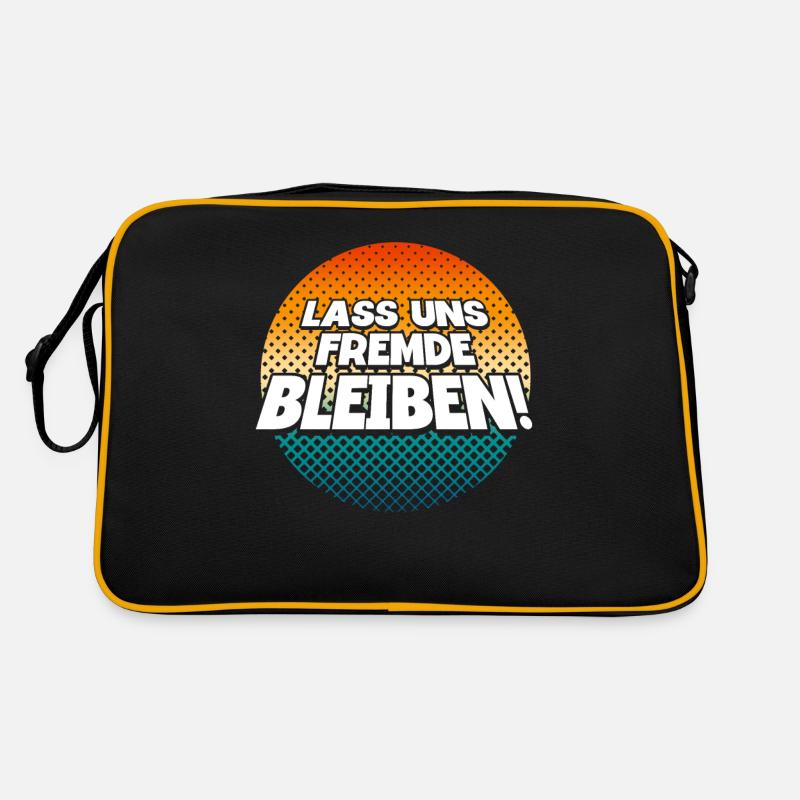 Lass Uns Fremde Bleiben Retro Tasche