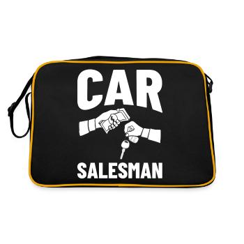 Used Cars Seller Car Seller Car Seller Car Dealership - Retro Bag - black/gold - Back