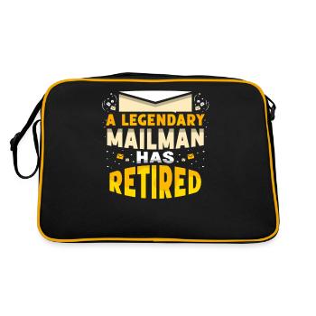 Legendary Postman Retired - Retro Bag - black/gold - Back