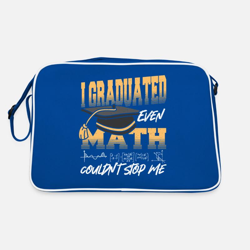 I Graduated Even Math Couldn't Stop Me Graduation Retro Tasche