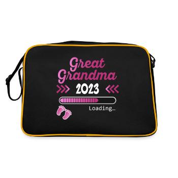 Arrière-grand-mère 2023 Chargement Annonce de grossesse - Sac Retro - noir/or - Dos