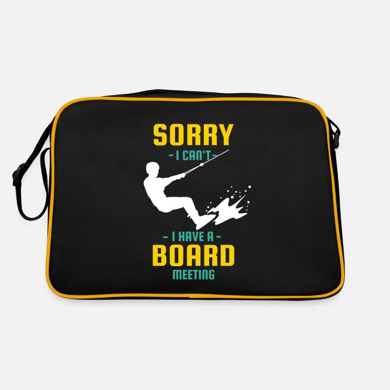 wakeboarding lovers Retro Tasche