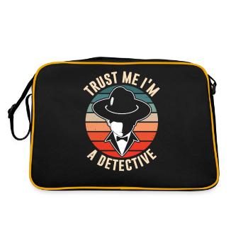 Trust me I am a detective private detective - Retro Bag - black/gold - Back