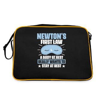 Newton's First Law Astrology Physicist - Retro Bag - black/gold - Back