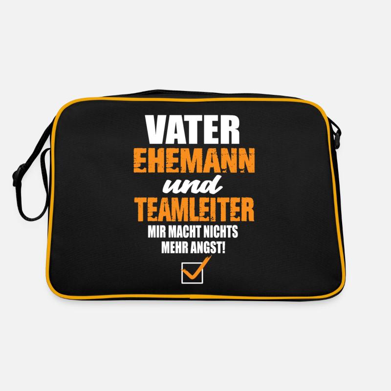 Vater Ehemann und Teamleiter Retro Tasche