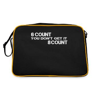 Lindy Hop Swing Dance 6 count 8 count - Sac Retro - noir/or - Dos