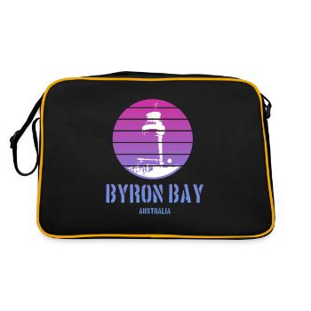Lighthouse Byron Bay Australia 420 Hippie Trip - Retro Bag - black/gold - Back