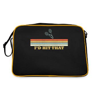 Shuttlecock-Hit - Retro Tasche - Schwarz/Gold - Hinten