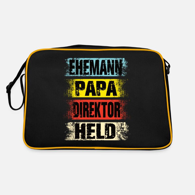 Ehemann Papa Direktor Held Retro Tasche