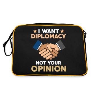 Cadeau des diplomates - Sac Retro - noir/or - Dos