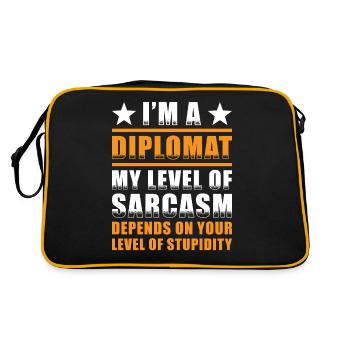 Cadeau des diplomates - Sac Retro - noir/or - Dos