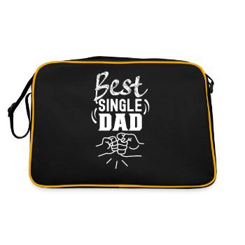 Meilleur père monoparental parent seul - Sac Retro - noir/or - Dos