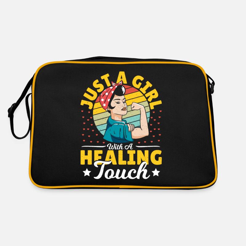 Juste une fille avec un massothérapeute Healing Touch Sac Retro