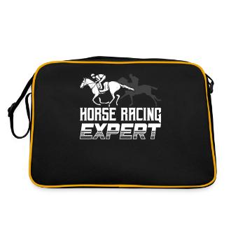 Expert for Horse Racing Horse Racecourse Horses - Retro Bag - black/gold - Back