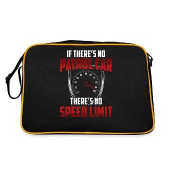 Sans voitures de patrouille Pas de limite de vitesse excès de vitesse pelouse - Sac Retro - noir/or - Dos