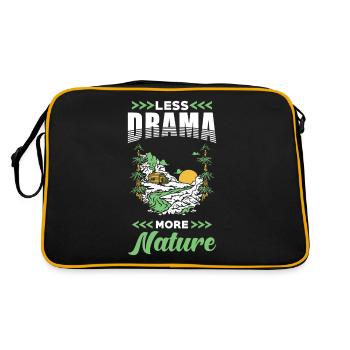 Natur - Retro Tasche - Schwarz/Gold - Hinten