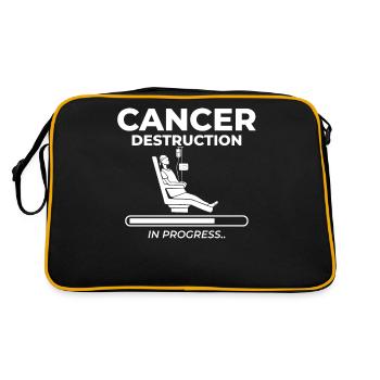 Chemotherapy Chemo Cancer Therapy - Retro Bag - black/gold - Back