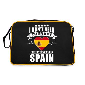 Espagne Je n’ai pas besoin de thérapie - Sac Retro - noir/or - Dos