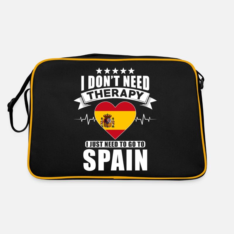 Spain I do not need Therapy Retro Tasche