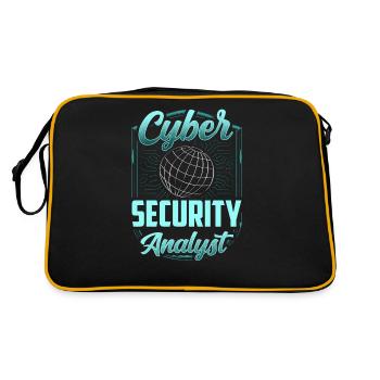 Analyste en cybersécurité Hack Hacker Sécurité informatique - Sac Retro - noir/or - Dos