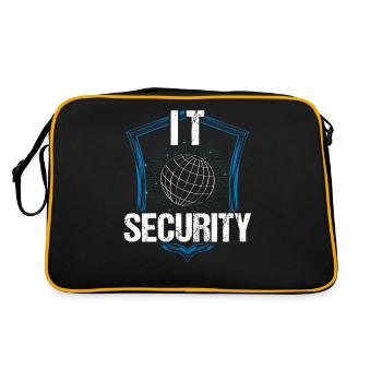 It Security Hack Hacker Hacking Cybersecurity - Retro Bag - black/gold - Back