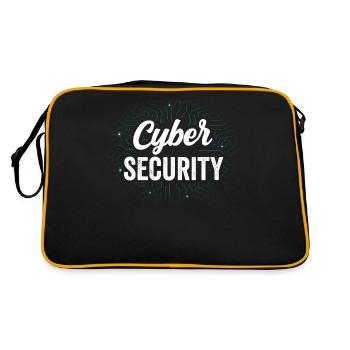 Cybersecurity Hacking Hack Hacker IT Security - Retro Bag - black/gold - Back