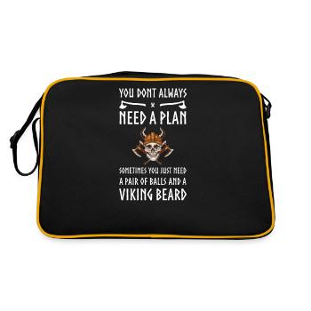 Valkyrie I Valkyrie Viking Valhalla Cadeau - Sac Retro - noir/or - Dos