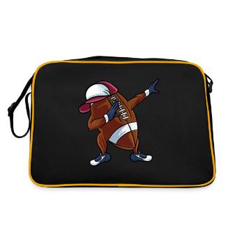 Dabbing Football - Retro Bag - black/gold - Back