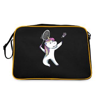 Unicorn Badminton - Retro Bag - black/gold - Back
