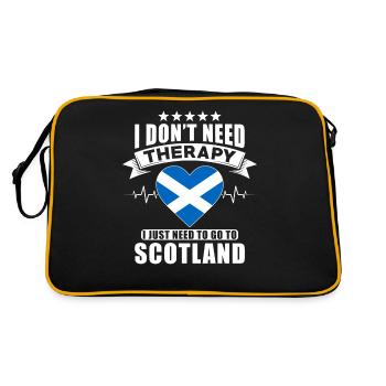 Ecosse Je n’ai pas besoin de thérapie - Sac Retro - noir/or - Dos