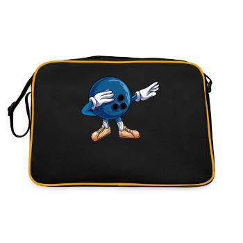 Dabbing Bowling Ball - Retro Bag - black/gold - Back