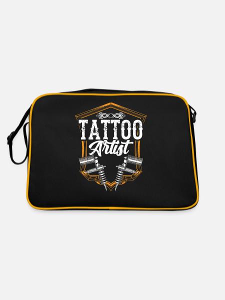 Tatoueur Tatoueur Tatouage - Sac Retro - noir/or - Dos