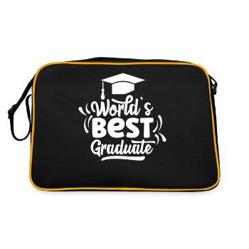 World's Best Graduate Graduation Party Graduates - Retro Bag - black/gold - Back