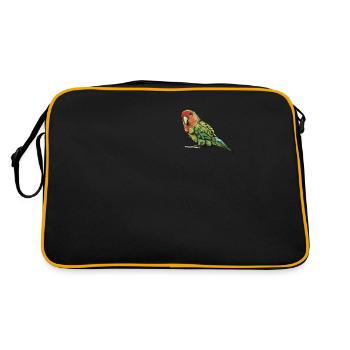 Rose head I Inseparable motif for - Retro Bag - black/gold - Back