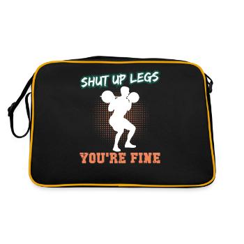 Shut Up Legs You're Fine Weightlifting Sportsman - Sac Retro - noir/or - Dos