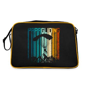 Parapente Rétro Vintage - Sac Retro - noir/or - Dos