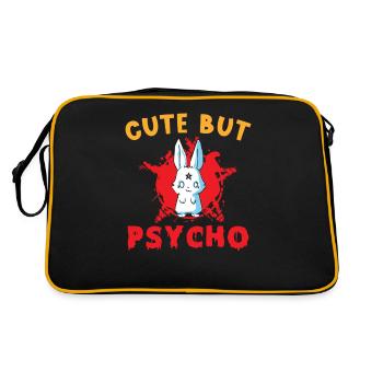 Mignon mais Psycho Hase Goth - Sac Retro - noir/or - Dos