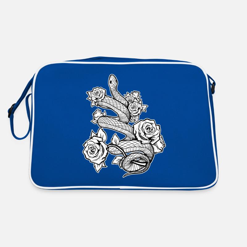 Gothique Serpent Crâne Roses Occulte Sac Retro
