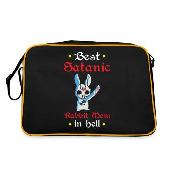 Lapin Mama en Enfer Gothique Lapin Maléfique - Sac Retro - noir/or - Dos