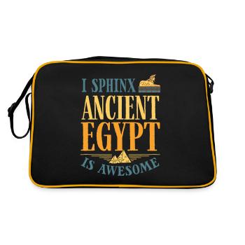 Egyptology Ancient Egypt Egyptologist Sphinx - Retro Bag - black/gold - Back