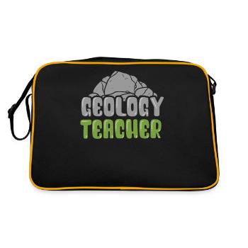 Geology teacher Teacher Geologist Geology Profession - Retro Bag - black/gold - Back