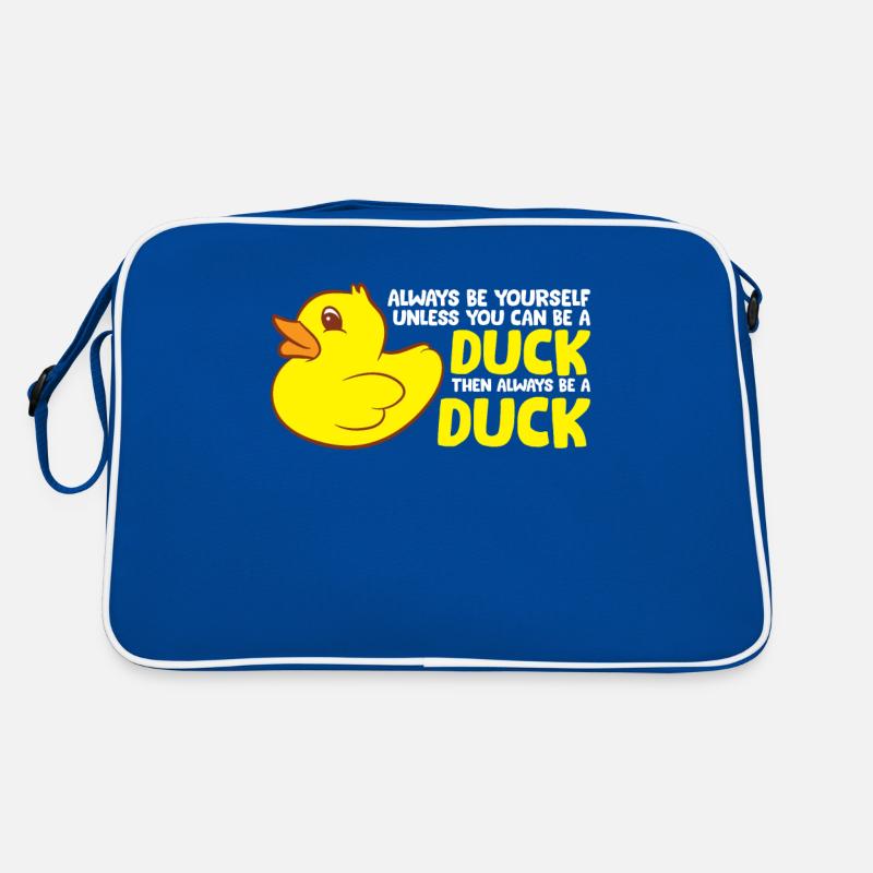 Duck Sei immer du selbst, außer du kannst eine Retro Tasche