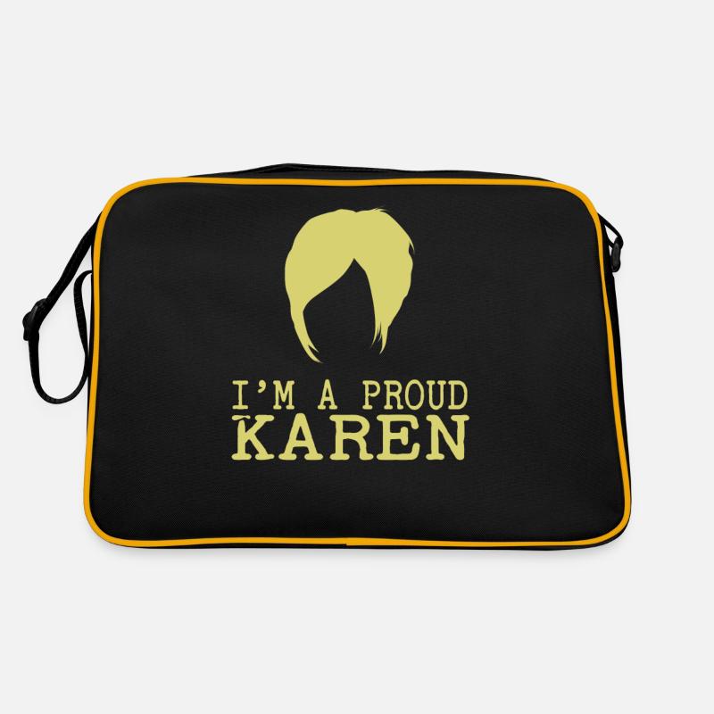 I Am A Proud Karen Meme Funny Karens Retro Bag