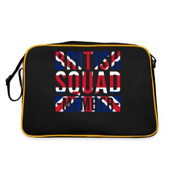 Membres de l’escouade britannique - Sac Retro - noir/or - Dos