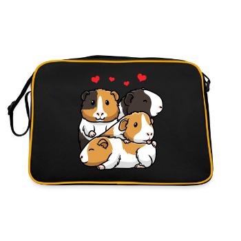 Cochons d’Inde Cochons d’Inde domestiques - Sac Retro - noir/or - Dos