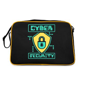 Cybersecurity Hack Hacker IT Security Hacking - Retro Bag - black/gold - Back