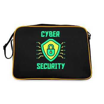 Cybersecurity IT Security Hacker Hack Hacking - Retro Bag - black/gold - Back