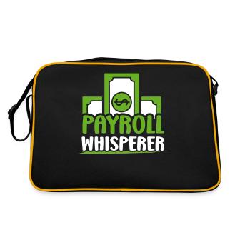Payroll Whisperer RH Ressources Humaines - Sac Retro - noir/or - Dos